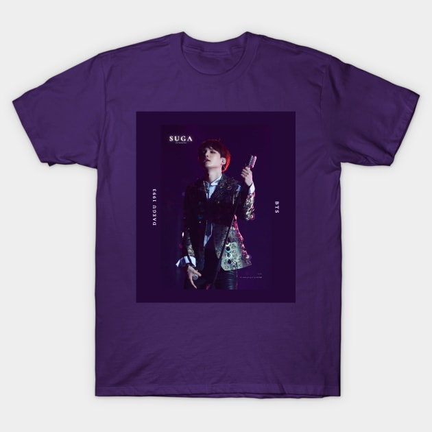 BTS Suga: Dark Theme #1 T-Shirt by TheMochiLife